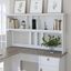 Bush Furniture Salinas 60W Hutch For L Shaped Desk in Pure White