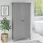 Bush Furniture Salinas Bathroom Storage Cabinet with Doors in Cape Cod Gray