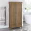 Bush Furniture Salinas Bathroom Storage Cabinet with Doors in Reclaimed Pine