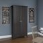 Bush Furniture Salinas Kitchen Pantry Cabinet with Doors in Vintage Black