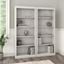 Bush Furniture Saratoga Tall 5 Shelf Bookcase - Set Of 2 In Linen White Oak