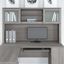 Bush Furniture Somerset 60W Desk Hutch in Platinum Gray