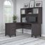 Bush Furniture Somerset 60W L Shaped Desk with Hutch in Storm Gray