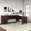 Bush Furniture Somerset 72W 3 Position Sit To Stand L Shaped Desk in Mocha Cherry