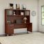 Bush Furniture Somerset 72W Office Desk with Drawers and Hutch in Hansen Cherry