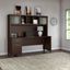 Bush Furniture Somerset 72W Office Desk with Drawers and Hutch in Mocha Cherry