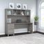 Bush Furniture Somerset 72W Office Desk with Drawers and Hutch in Platinum Gray