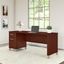 Bush Furniture Somerset 72W Office Desk with Drawers in Hansen Cherry
