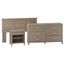 Bush Furniture Somerset Full/Queen Size Headboard, Dresser and Nightstand Bedroom Set in Ash Gray