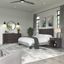 Bush Furniture Somerset Full/Queen Size Headboard, Dresser and Nightstand Bedroom Set in Storm Gray