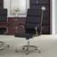 Bush Furniture Somerset High Back Leather Executive Office Chair in Black