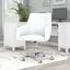 Bush Furniture Somerset Mid Back Leather Box Chair in White