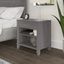 Bush Furniture Somerset Nightstand With Drawer And Shelves In Platinum Gray