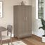 Bush Furniture Somerset Tall Kitchen Pantry Cabinet With Doors And Drawer In Ash Gray