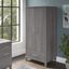 Bush Furniture Somerset Tall Storage Cabinet With Doors And Drawer In Platinum Gray
