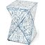 Butler Anais White And Blue Bone Inlay End Table