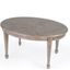 Clayton Oval Wood Coffee Table In Natural Wood