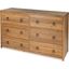 Butler Lark 6 Drawer Natural Wood Dresser