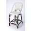 Butler Solstice White and Chocolate Rattan Counter Stool