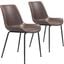 Byron Dining Chair Set of 2 Brown