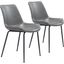 Byron Dining Chair Set of 2 Gray
