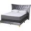 Caerus Grey and Gold Queen Panel Bed