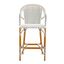California Bar Stool in White and Navy PAT7535D