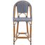 California Counter Stool in White and Navy PAT7532E