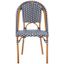 California Side Chair in White and Navy PAT7530E