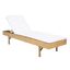 Cam Sunlounger in Natural and White