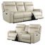 Cambria Bryant Taupe Leather Power Reclining Living Room Set