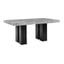 Camila Rectangle Dining Table In Gray