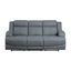 Camryn Double Reclining Sofa In Blue