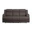 Camryn Double Reclining Sofa In Brown