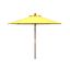 Cannes 9Ft Wooden Outdoor Umbrella in Yellow