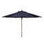 Cannes Navy 9 Wooden Outdoor Umbrella