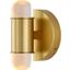 Capsule Wall Sconce In Brushed Brass