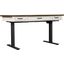 Caraway 60 Inch Lift Desk In White