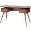 Carel Walnut Wood Desk Table