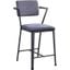 Cargo Counter Height Chair (Gunmetal) (Set of 2)