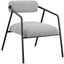 Carly Grey Fabric Accent Chair