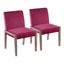 Carmen Chair Set of 2 In Pink