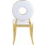 Carousel Vegan Leather Dining Chair Set of 2 In White