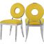 Carousel Yellow Velvet Dining Chair Set of 2