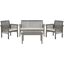 Carson Gray Wash and Beige 4-Piece Outdoor Set