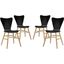 Cascade Black Dining Chair Set of 4