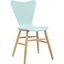 Cascade Light Blue Wood Dining Chair EEI-2672-LBU