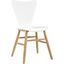 Cascade White Wood Dining Chair