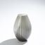 Cased Glass Stripe Small Vase In Grey