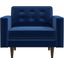 Casey Navy Blue Velvet Lounge Chair